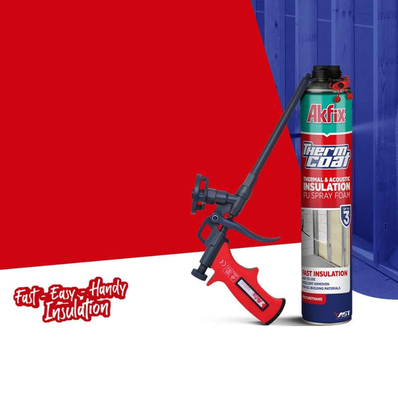 AKFIX Dispensing Foam Gun - Spray Foam Applicator for Caulking, Professional Insulation for Window and Door | Foam&Cleaner NOT Included | 1 Pack - Image 5